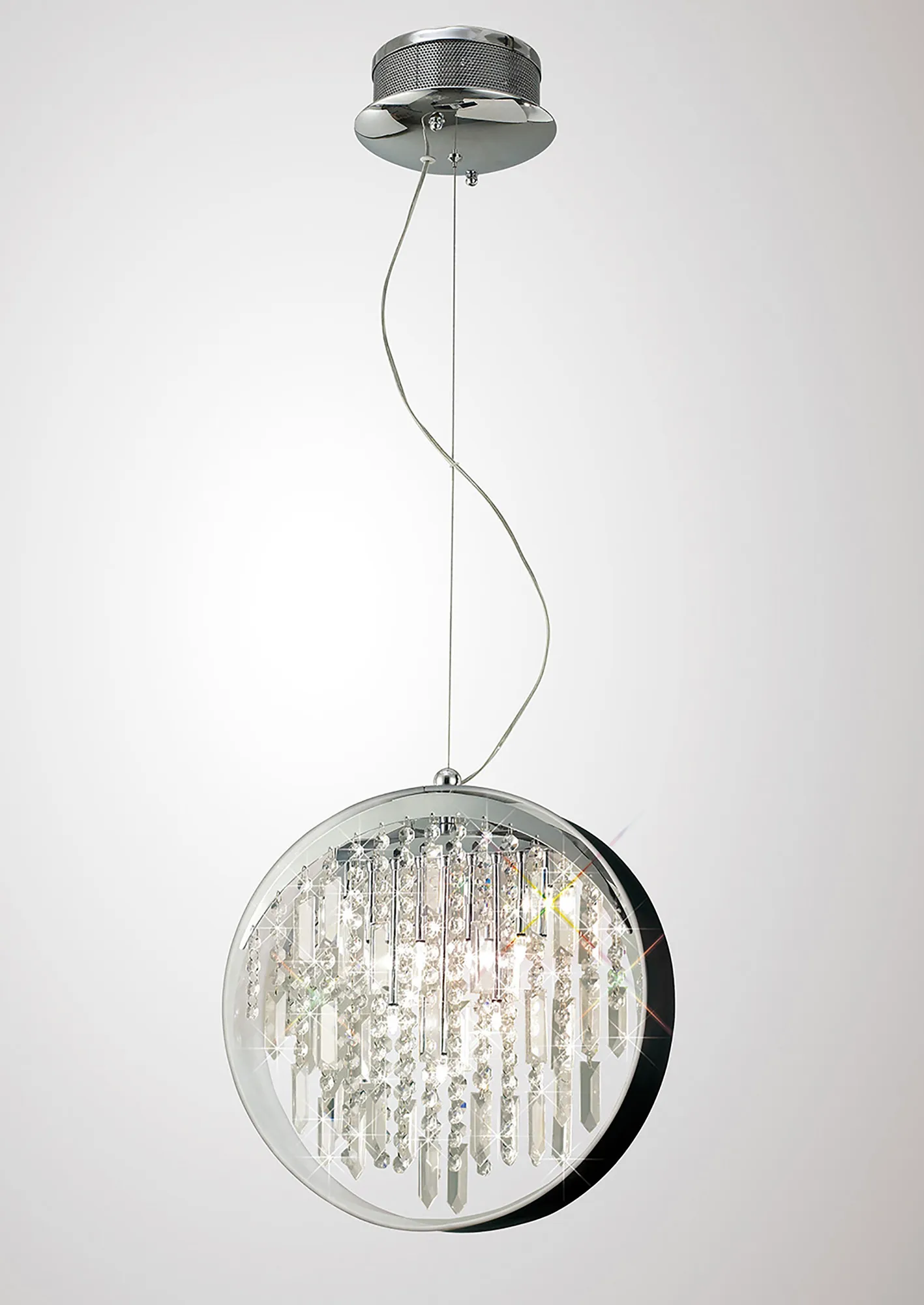 IL30233  Geo Crystal Pendant 9 Light